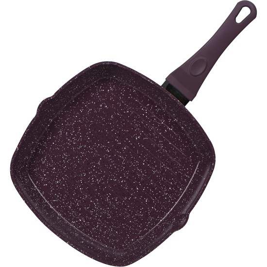 Top Chef square granit grill size 28 burgandy Top Chef square granit grill size 28 burgandy