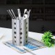 BORDSTRACT Chopsticks Holder, Stainless Steel Cooking Utensil Holder Chopsticks Tube Kitchen Cutlery Storage Rack Organizer with Circular Hole Chopsticks Drainer for Forks Knives Spoons BORDSTRACT Chopsticks Holder, Stainless Steel Cooking Utensil Holder Chopsticks Tube Kitchen Cutlery Storage Rack Organizer with Circular Hole Chopsticks Drainer for Forks Knives Spoons