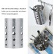BORDSTRACT Chopsticks Holder, Stainless Steel Cooking Utensil Holder Chopsticks Tube Kitchen Cutlery Storage Rack Organizer with Circular Hole Chopsticks Drainer for Forks Knives Spoons BORDSTRACT Chopsticks Holder, Stainless Steel Cooking Utensil Holder Chopsticks Tube Kitchen Cutlery Storage Rack Organizer with Circular Hole Chopsticks Drainer for Forks Knives Spoons