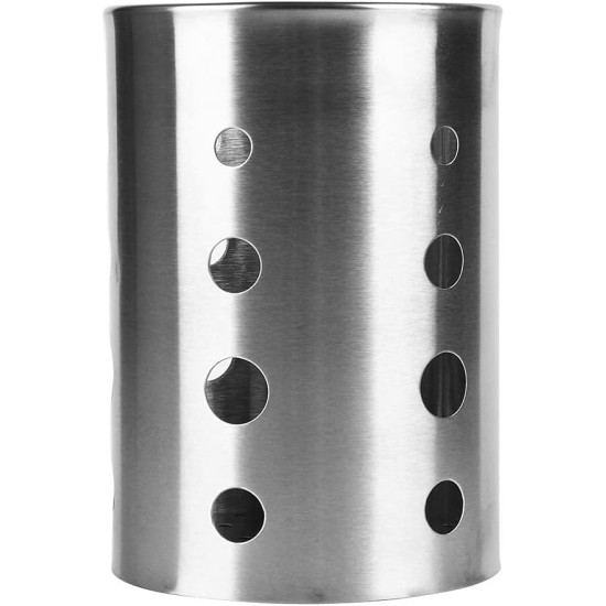 BORDSTRACT Chopsticks Holder, Stainless Steel Cooking Utensil Holder Chopsticks Tube Kitchen Cutlery Storage Rack Organizer with Circular Hole Chopsticks Drainer for Forks Knives Spoons BORDSTRACT Chopsticks Holder, Stainless Steel Cooking Utensil Holder Chopsticks Tube Kitchen Cutlery Storage Rack Organizer with Circular Hole Chopsticks Drainer for Forks Knives Spoons