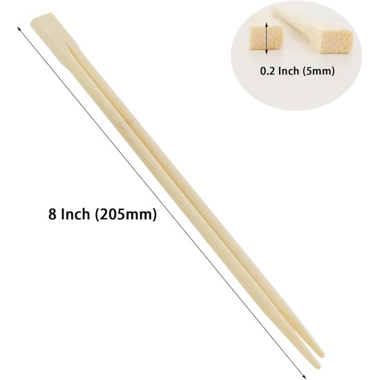 UEJYWUY 600 Pairs 8 Inch Disposable Chopsticks, 20cm Individually Wrapped Disposable Bamboo Chopsticks, Bamboo Wooden Chopsticks for Noodles, Sushi, Asian Food UEJYWUY 600 Pairs 8 Inch Disposable Chopsticks, 20cm Individually Wrapped Disposable Bamboo Chopsticks, Bamboo Wooden Chopsticks for Noodles, Sushi, Asian Food