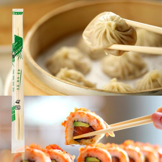 UEJYWUY 600 Pairs 8 Inch Disposable Chopsticks, 20cm Individually Wrapped Disposable Bamboo Chopsticks, Bamboo Wooden Chopsticks for Noodles, Sushi, Asian Food UEJYWUY 600 Pairs 8 Inch Disposable Chopsticks, 20cm Individually Wrapped Disposable Bamboo Chopsticks, Bamboo Wooden Chopsticks for Noodles, Sushi, Asian Food