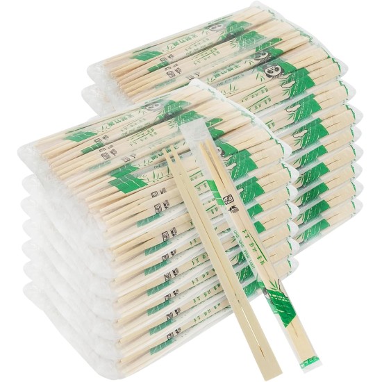 UEJYWUY 600 Pairs 8 Inch Disposable Chopsticks, 20cm Individually Wrapped Disposable Bamboo Chopsticks, Bamboo Wooden Chopsticks for Noodles, Sushi, Asian Food UEJYWUY 600 Pairs 8 Inch Disposable Chopsticks, 20cm Individually Wrapped Disposable Bamboo Chopsticks, Bamboo Wooden Chopsticks for Noodles, Sushi, Asian Food