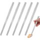 Xihuimay 5 Pairs 304 Stainless Steel Chopstick Set Non-Slip Chop Stick Pack 9 inches Metal Chopsticks Easy to Use Utensils Chinese Japanese Korean Chopstick for Cooking Eating Dishwasher Safe, Silver