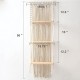 ELASAD Macrame Wall Hanging Plant Shelf, 3-Tier Macrame Shelves Boho Bathroom Shelf, Handmade Boho Floating Shelves for Plants and Decor ELASAD Macrame Wall Hanging Plant Shelf, 3-Tier Macrame Shelves Boho Bathroom Shelf, Handmade Boho Floating Shelves for Plants and Decor