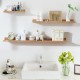 FISHFRUIT 16-inch Wall Floating Shelf, Rustic Wall-Mounted Easel Wooden Wall Shelf, Suitable for Bedroom, Living Room, Office, Kitchen, 3 Sets of The Same Size (16) FISHFRUIT 16-inch Wall Floating Shelf, Rustic Wall-Mounted Easel Wooden Wall Shelf, Suitable for Bedroom, Living Room, Office, Kitchen, 3 Sets of The Same Size (16)