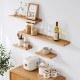 FISHFRUIT 16-inch Wall Floating Shelf, Rustic Wall-Mounted Easel Wooden Wall Shelf, Suitable for Bedroom, Living Room, Office, Kitchen, 3 Sets of The Same Size (16) FISHFRUIT 16-inch Wall Floating Shelf, Rustic Wall-Mounted Easel Wooden Wall Shelf, Suitable for Bedroom, Living Room, Office, Kitchen, 3 Sets of The Same Size (16)