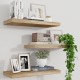 Floating Shelves, 17 Inch Wall Shelf Set of 3, Rustic Wood Shelves for Wall Storage, Wall Mounted Wooden Display Shelf for Bathroom Bedroom Kitchen Garage, Carbonized Black Floating Shelves, 17 Inch Wall Shelf Set of 3, Rustic Wood Shelves for Wall Storage, Wall Mounted Wooden Display Shelf for Bathroom Bedroom Kitchen Garage, Carbonized Black