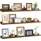 Giftgarden 47 Inch Long Floating Shelves for Wall, Rustic Picture Ledge Large Shelf for Living Room Bedroom Bathroom Kitchen, Set of 3 Different Sizes Giftgarden 47 Inch Long Floating Shelves for Wall, Rustic Picture Ledge Large Shelf for Living Room Bedroom Bathroom Kitchen, Set of 3 Different Sizes