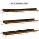 Giftgarden 47 Inch Long Floating Shelves for Wall, Rustic Picture Ledge Large Shelf for Living Room Bedroom Bathroom Kitchen, Set of 3 Different Sizes Giftgarden 47 Inch Long Floating Shelves for Wall, Rustic Picture Ledge Large Shelf for Living Room Bedroom Bathroom Kitchen, Set of 3 Different Sizes