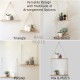 Hanging Shelves for Wall [Set of 2 w/ Hooks] Floating Shelves, Macrame Rope Triangle Shelf, Natural Light Reclaimed Wood, Farmhouse Rustic Modern Plant Aesthetic, Boho Dorm Living Room Bedroom Decor