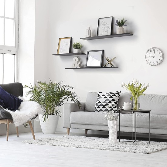 Home gallery floating shelf 80x20 black Home gallery floating shelf 80x20 black