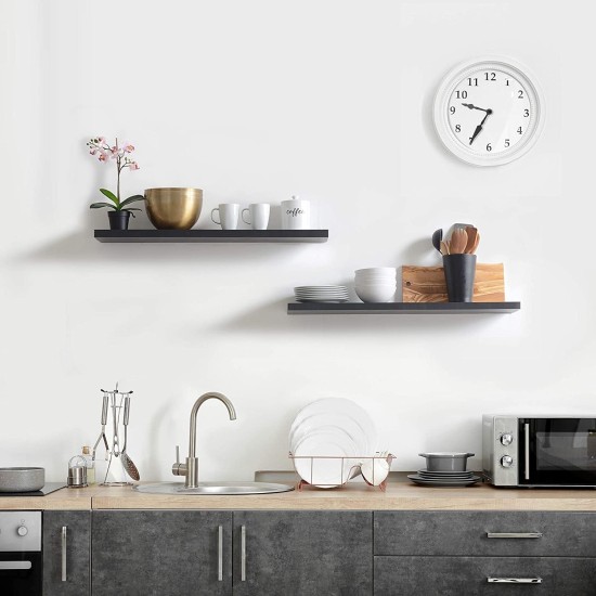 Home gallery floating shelf 80x20 black Home gallery floating shelf 80x20 black