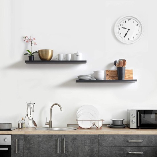 Home gallery floating shelf 80x20 black Home gallery floating shelf 80x20 black