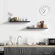 Home gallery floating shelf 80x20 black Home gallery floating shelf 80x20 black