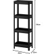 IKEA Vesken Shelf Unit - Black IKEA Vesken Shelf Unit - Black