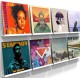 ILYXY Acrylic Vinyl Record Holder 8 Pack, 12 Inch White Vinyl Record Wall Mount, Floating Vinyl Shelves Record Frames for Record Wall Display