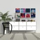 ILYXY Acrylic Vinyl Record Holder 8 Pack, 12 Inch White Vinyl Record Wall Mount, Floating Vinyl Shelves Record Frames for Record Wall Display