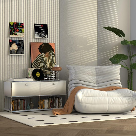 ILYXY Acrylic Vinyl Record Holder 8 Pack, 12 Inch White Vinyl Record Wall Mount, Floating Vinyl Shelves Record Frames for Record Wall Display