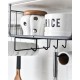 Kitchen Storage Bin Under Shelf Wire Rack Cabinet Basket Organizer Holder Stand (Black)