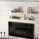 OROPY Floating Shelves Wall Mounted Set of 2, Pine Wood Wall Shelf Decorative Hanging Display Rack for Bedroom, Living Room, Kitchen, Bathroom - Grey OROPY Floating Shelves Wall Mounted Set of 2, Pine Wood Wall Shelf Decorative Hanging Display Rack for Bedroom, Living Room, Kitchen, Bathroom - Grey