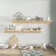 OROPY Floating Shelves Wall Mounted Set of 2, Pine Wood Wall Shelf Decorative Hanging Display Rack for Bedroom, Living Room, Kitchen, Bathroom - Grey OROPY Floating Shelves Wall Mounted Set of 2, Pine Wood Wall Shelf Decorative Hanging Display Rack for Bedroom, Living Room, Kitchen, Bathroom - Grey