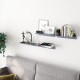 OROPY Floating Shelves Wall Mounted Set of 2, Pine Wood Wall Shelf Decorative Hanging Display Rack for Bedroom, Living Room, Kitchen, Bathroom - Grey OROPY Floating Shelves Wall Mounted Set of 2, Pine Wood Wall Shelf Decorative Hanging Display Rack for Bedroom, Living Room, Kitchen, Bathroom - Grey