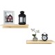 OROPY Floating Shelves Wall Mounted Set of 2, Pine Wood Wall Shelf Decorative Hanging Display Rack for Bedroom, Living Room, Kitchen, Bathroom - Grey OROPY Floating Shelves Wall Mounted Set of 2, Pine Wood Wall Shelf Decorative Hanging Display Rack for Bedroom, Living Room, Kitchen, Bathroom - Grey