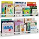 Wallniture Utah 32" White Nursery Bookshelves Wall Mounted, Wood Floating Book Shelves for Kids Room Set of 2 Wallniture Utah 32" White Nursery Bookshelves Wall Mounted, Wood Floating Book Shelves for Kids Room Set of 2