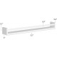 Wallniture Utah 32" White Nursery Bookshelves Wall Mounted, Wood Floating Book Shelves for Kids Room Set of 2 Wallniture Utah 32" White Nursery Bookshelves Wall Mounted, Wood Floating Book Shelves for Kids Room Set of 2