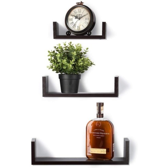 Wood Wall Hanging Wall Decor Shelves Wall Mount Kitchen Living Room Bathroom Bedroom Easy Installation Home Decor Products (White, Letter U 3pcs) Wood Wall Hanging Wall Decor Shelves Wall Mount Kitchen Living Room Bathroom Bedroom Easy Installation Home Decor Products (White, Letter U 3pcs)