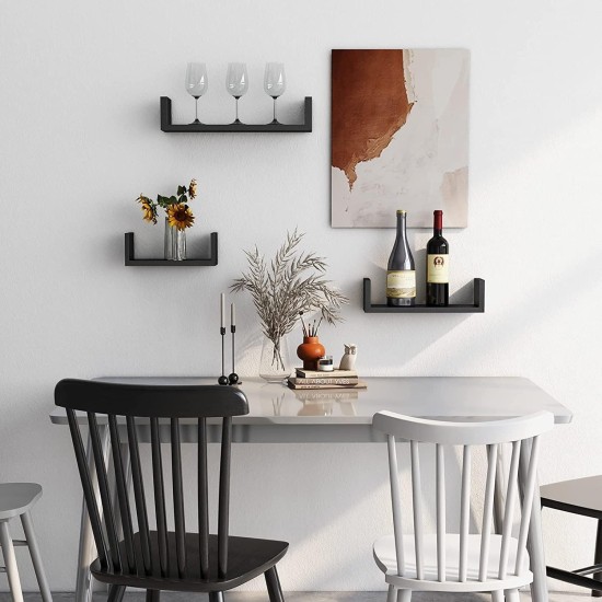 Wood Wall Hanging Wall Decor Shelves Wall Mount Kitchen Living Room Bathroom Bedroom Easy Installation Home Decor Products (White, Letter U 3pcs) Wood Wall Hanging Wall Decor Shelves Wall Mount Kitchen Living Room Bathroom Bedroom Easy Installation Home Decor Products (White, Letter U 3pcs)