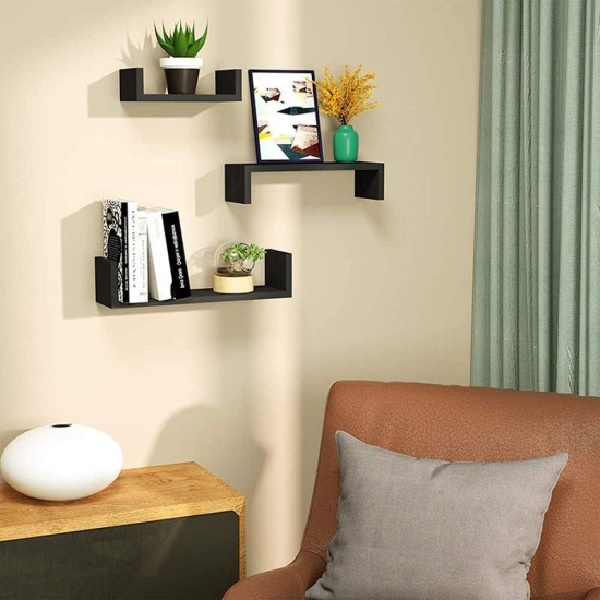 Wood Wall Hanging Wall Decor Shelves Wall Mount Kitchen Living Room Bathroom Bedroom Easy Installation Home Decor Products (White, Letter U 3pcs) Wood Wall Hanging Wall Decor Shelves Wall Mount Kitchen Living Room Bathroom Bedroom Easy Installation Home Decor Products (White, Letter U 3pcs)