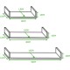 Wood Wall Hanging Wall Decor Shelves Wall Mount Kitchen Living Room Bathroom Bedroom Easy Installation Home Decor Products (White, Letter U 3pcs) Wood Wall Hanging Wall Decor Shelves Wall Mount Kitchen Living Room Bathroom Bedroom Easy Installation Home Decor Products (White, Letter U 3pcs)