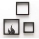 Wood decor shelves (black) Wood decor shelves (black)