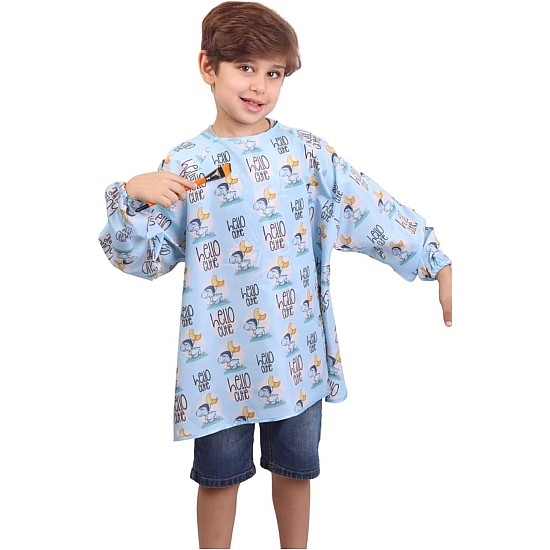 Long sleeve kids art smock - waterproof fabric high quality