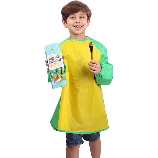 Long sleeve kids painting apron - waterproof art apron