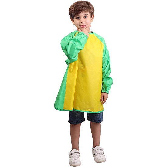 Long sleeve kids painting apron - waterproof art apron