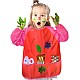 Pack of 2 Kids Art Smocks, GOMING Children Waterproof Artist Painting Aprons Long Sleeve with 3 Pockets for Age 2-6 Years