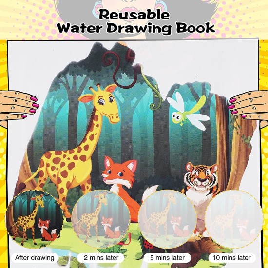 Return Gifts for Birthday for Kids Party Bulk - 6 Set of Water Coloring Books with Kids, Water Doodle Book Toys for 3 4 5 6 7 for Birthday Return Gifts for Kids Children Girls, Boys/Best Bday Items Return Gifts for Birthday for Kids Party Bulk - 6 Set of Water Coloring Books with Kids, Water Doodle Book Toys for 3 4 5 6 7 for Birthday Return Gifts for Kids Children Girls, Boys/Best Bday Items