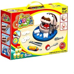 Bingo Dough Dentist Machine Set, 6 Colors