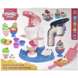 Generic Magic dough 8061 Color Mud Ice Cream Machine Toy With 26 Pcs For Girls - Multi Color