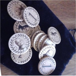 100pcs Natural Wood Slices Unfinished Round Discs Wooden Circles Ready to Be Painted and Decorated (30mm/1.18inch)