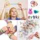 Elastic Bands for Bracelets Kit with Hooks, 1200 Pieces DIY Bracelet Kit for Girls, Beads for Children's Bracelets, Colourful Elastic Bracelet Loom Bands Kit for Jewellery Making – Mix Elastic Bands for Bracelets Kit with Hooks, 1200 Pieces DIY Bracelet Kit for Girls, Beads for Children's Bracelets, Colourful Elastic Bracelet Loom Bands Kit for Jewellery Making – Mix
