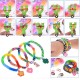 GOLDGE 1200+ PCS Rubber Elastic Bracelets, Loom Kit Elastic Bracelets Ecological Rubber with Storage Box for Birthday Gift Party Toys Children Over 6 Years