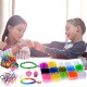 GOLDGE 1200+ PCS Rubber Elastic Bracelets, Loom Kit Elastic Bracelets Ecological Rubber with Storage Box for Birthday Gift Party Toys Children Over 6 Years