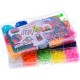 GOLDGE 1200+ PCS Rubber Elastic Bracelets, Loom Kit Elastic Bracelets Ecological Rubber with Storage Box for Birthday Gift Party Toys Children Over 6 Years