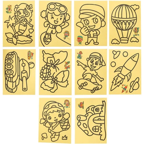 Generic Sand art - 10 Cards Generic Sand art - 10 Cards