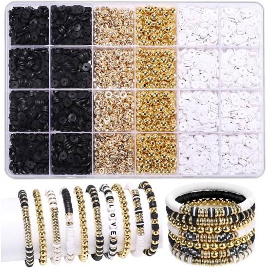 LFLIUN Bracelet Making Kit Friendship Gold Beads Clay Beads Jewelry&Bracelet Making Kit Charm Bracelet Maker Set with Letter Beaded Kit Birthday Gift LFLIUN Bracelet Making Kit Friendship Gold Beads Clay Beads Jewelry&Bracelet Making Kit Charm Bracelet Maker Set with Letter Beaded Kit Birthday Gift