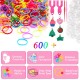 Rubber Band Bracelet Kit, TERRIFI Box Rubber Loom Bands Girl Gift for Children, Elastic Band for Weaving Lacing Bracelet, Kids Art Crafts Bracelet Making Set with Hooks & Charms (600 PCS) Rubber Band Bracelet Kit, TERRIFI Box Rubber Loom Bands Girl Gift for Children, Elastic Band for Weaving Lacing Bracelet, Kids Art Crafts Bracelet Making Set with Hooks & Charms (600 PCS)